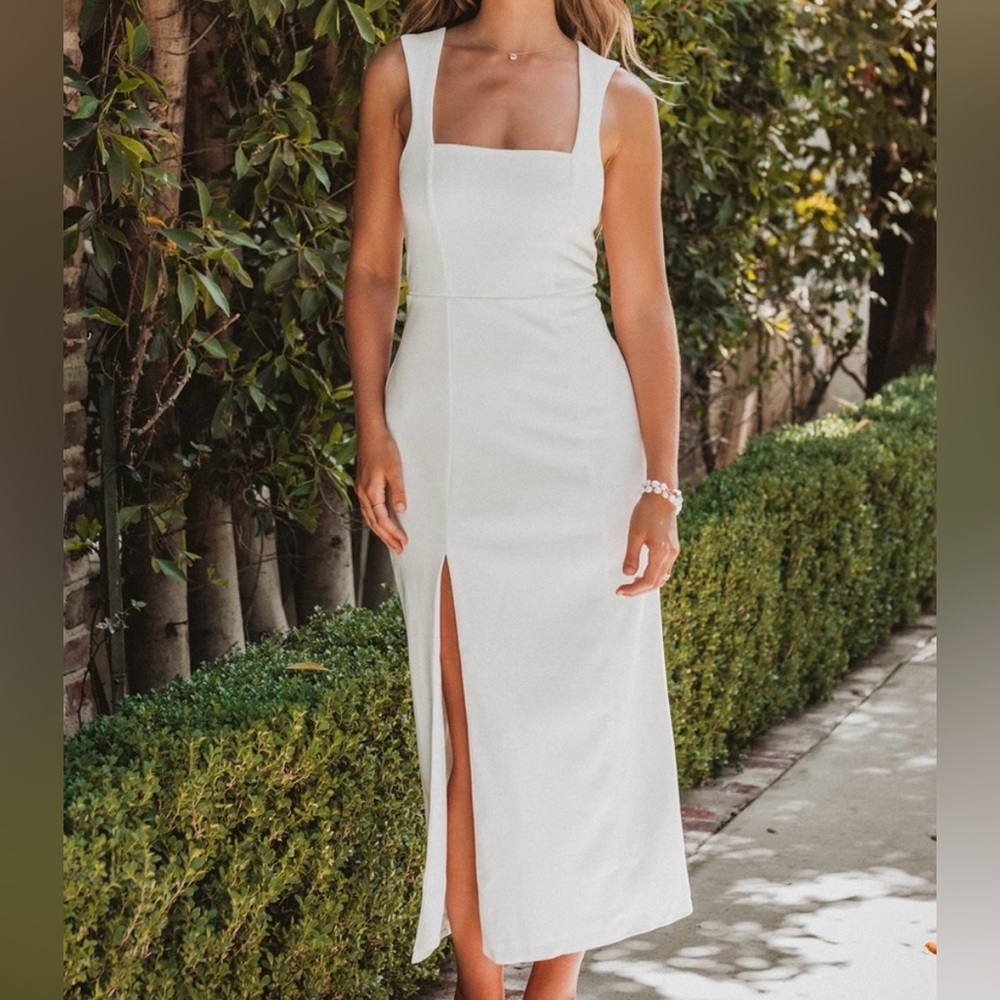 White Eden MIDI Dress show me your mumu